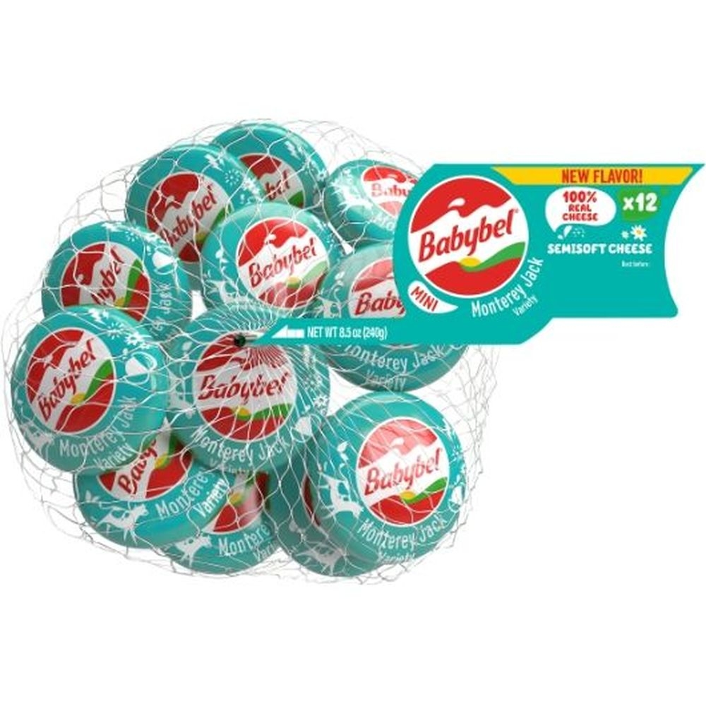 Mini Babybel Monterey Jack Semisoft Cheese, 8.5 Ounce -- 12 per case