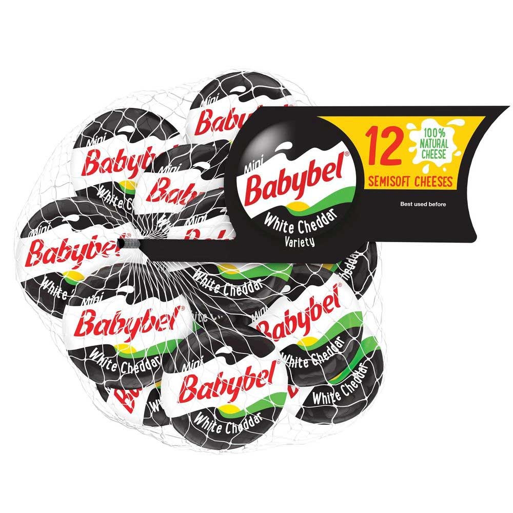 Mini Babybel White Cheddar Cheese Snack, 8.47 Ounce -- 12 per case