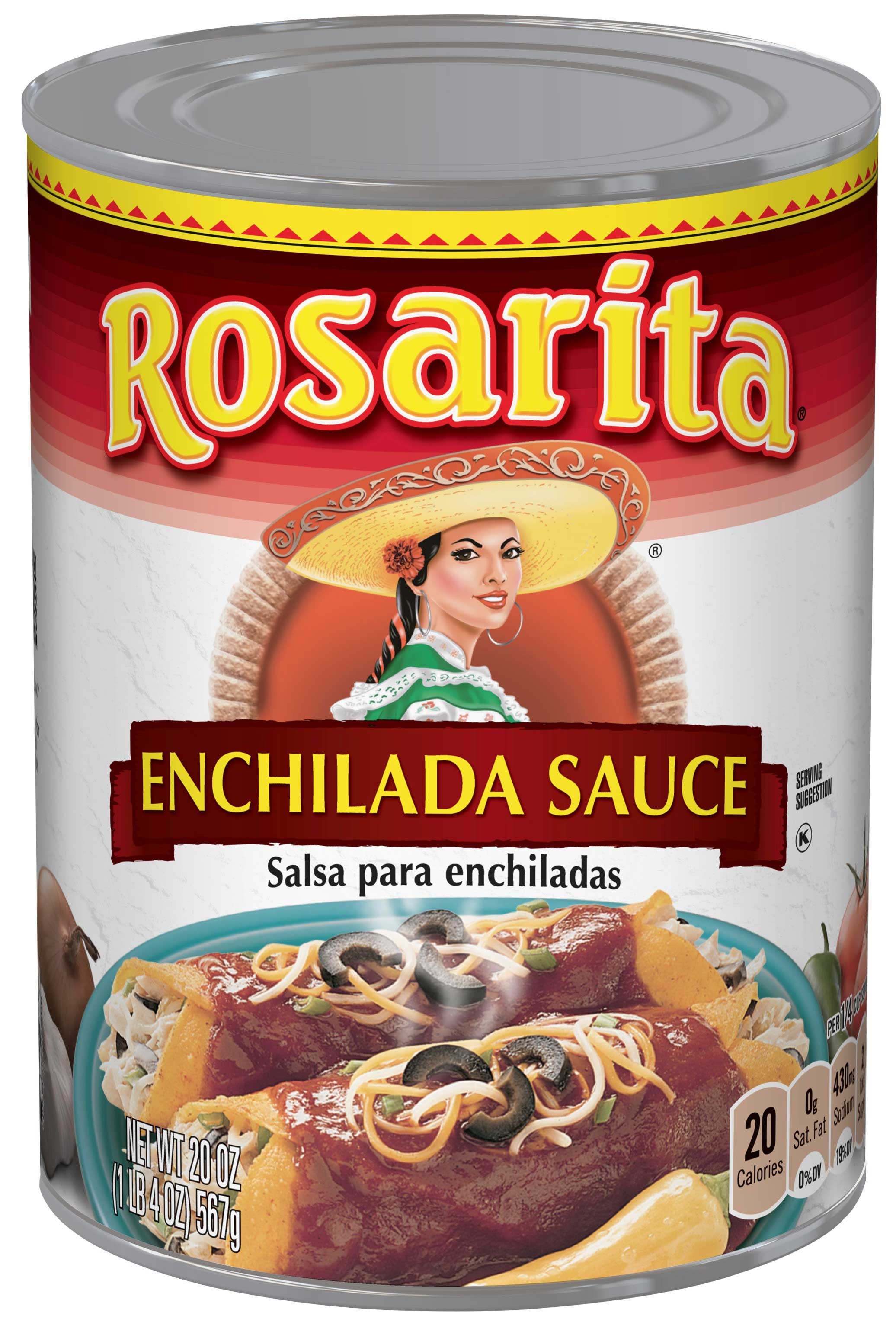 Rosarita Enchilada Sauce, 20 Ounce -- 12 per case