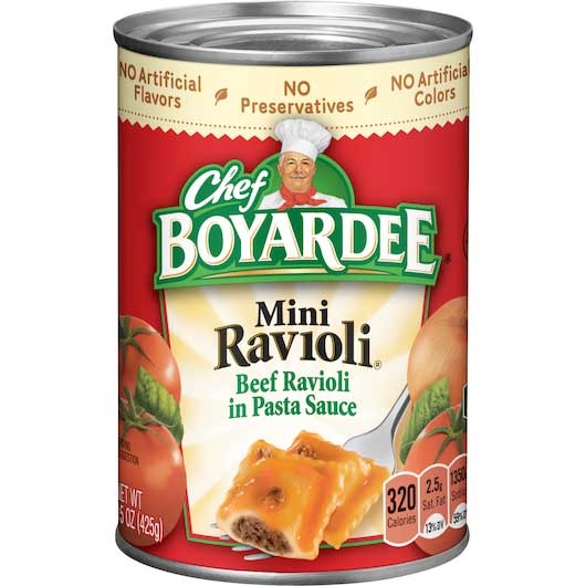 Chef Boyardee Mini Ravioli Pasta, 15 Ounce -- 24 per case