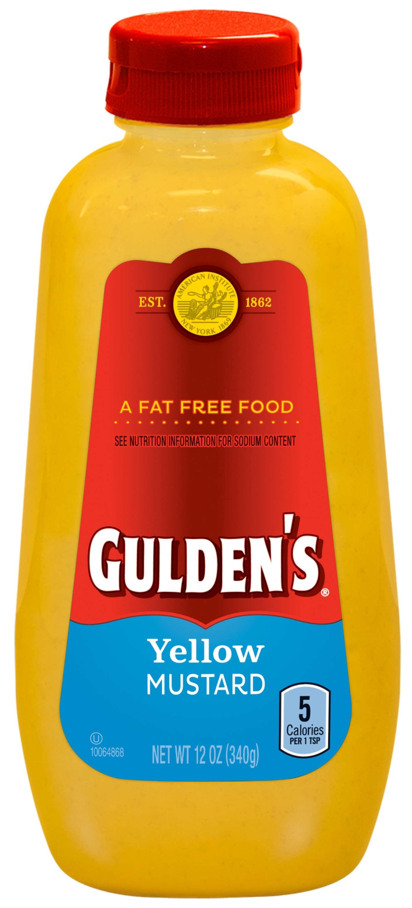 Conagra Gulends Yellow Squeeze Mustard, 12 Ounce -- 12 per case