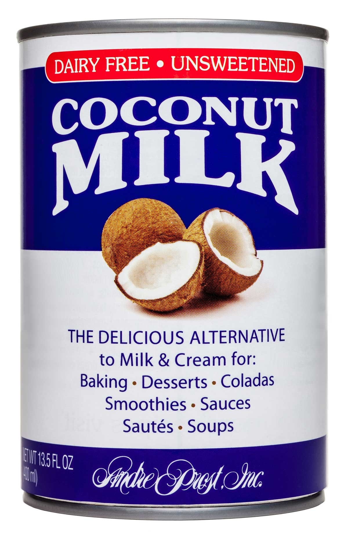 Andre Prost Coconut Milk, 13.5 Fluid Ounce -- 12 per case.