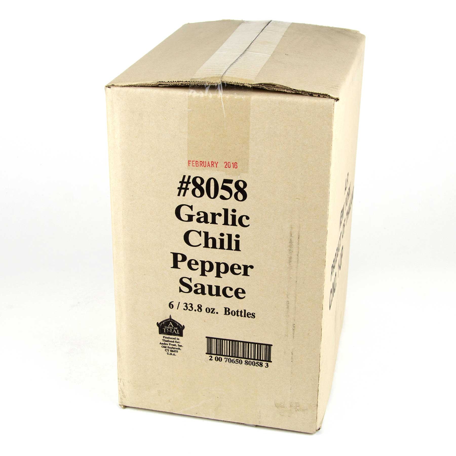 A Taste of Thai Garlic Chili Pepper Sauce, 33 .8 Fluid Ounce.