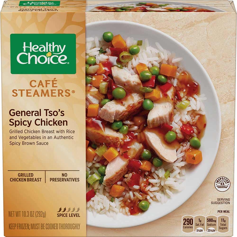 Healthy Choice Cafe Steamers General Tsos Spicy Chicken, 10.3 Ounce -- 8 per case.