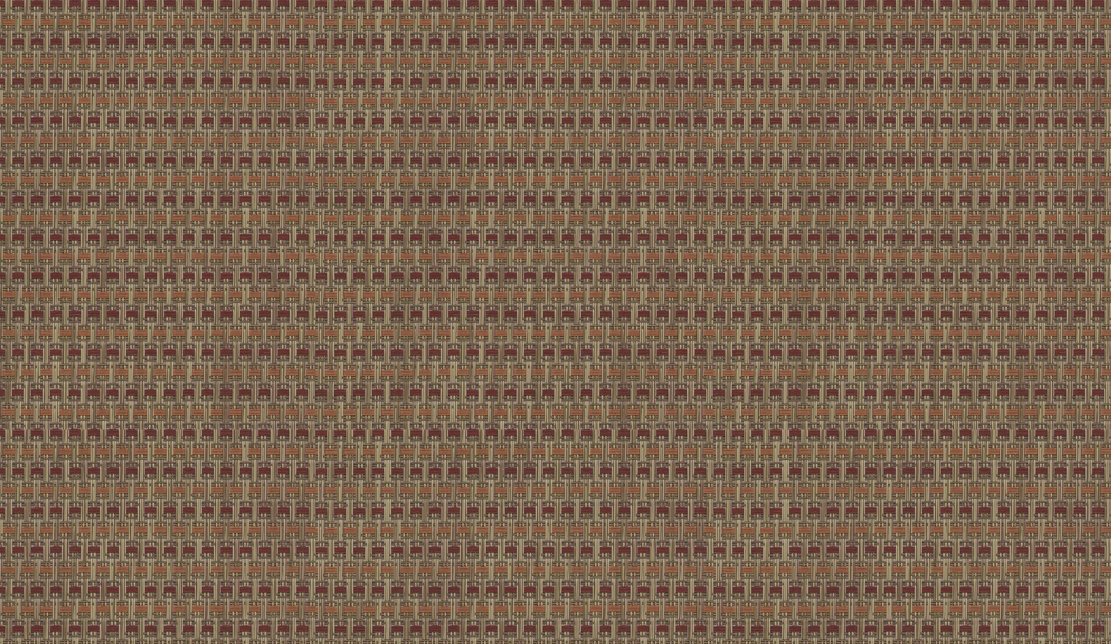 RITZ Open Basket Weave Tan Orange Rust Rectangle Placemat, 13 x 19 inch -- 12 per case