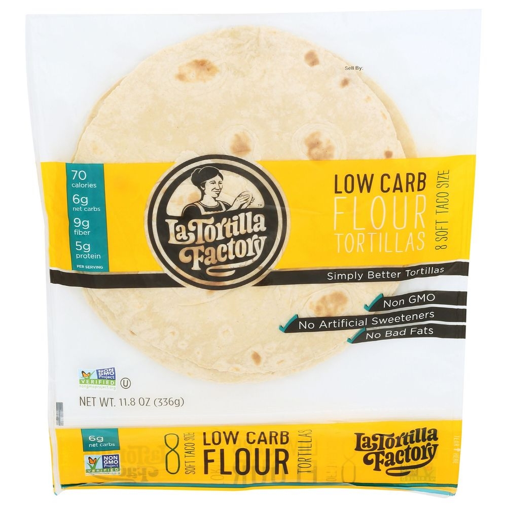 La Tortilla Factory Low Carb Flour Tortilla, 11.8 Ounce -- 10 per case