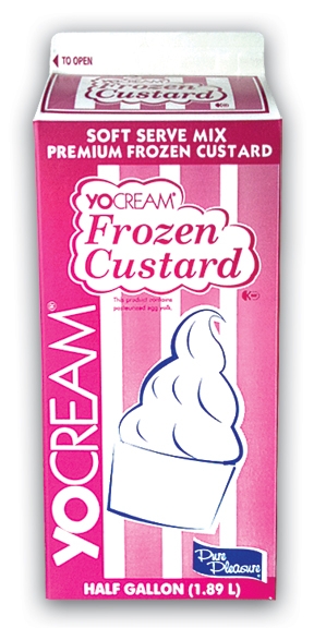 Yocream Custard, Vanilla Cream Soft Serve, 64 Ounce -- 6 per case.