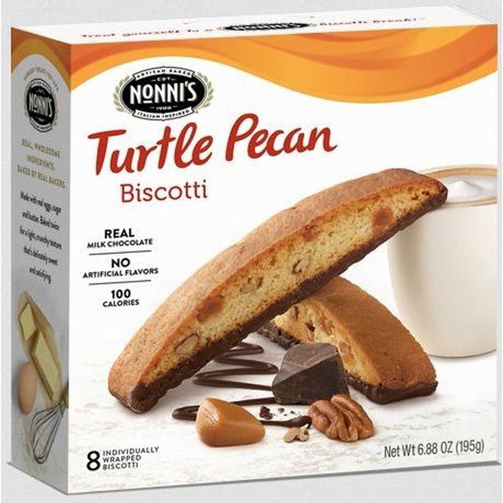 Nonnis Turtle Pecan Biscotti, 6.88 Ounce -- 6 per case