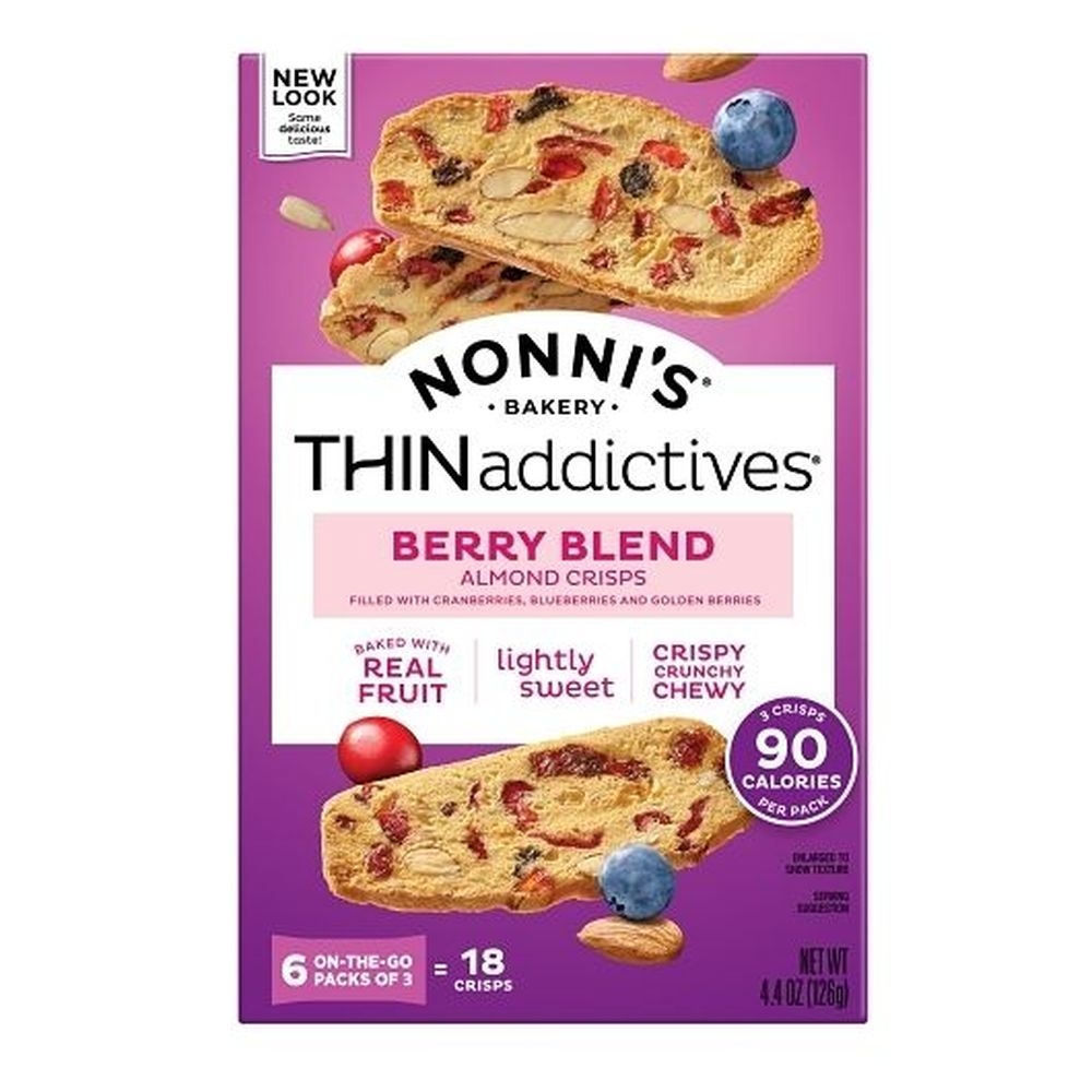 Thinaddictives Berry Blend Almond Thins, 4.4 Ounce -- 6 per case