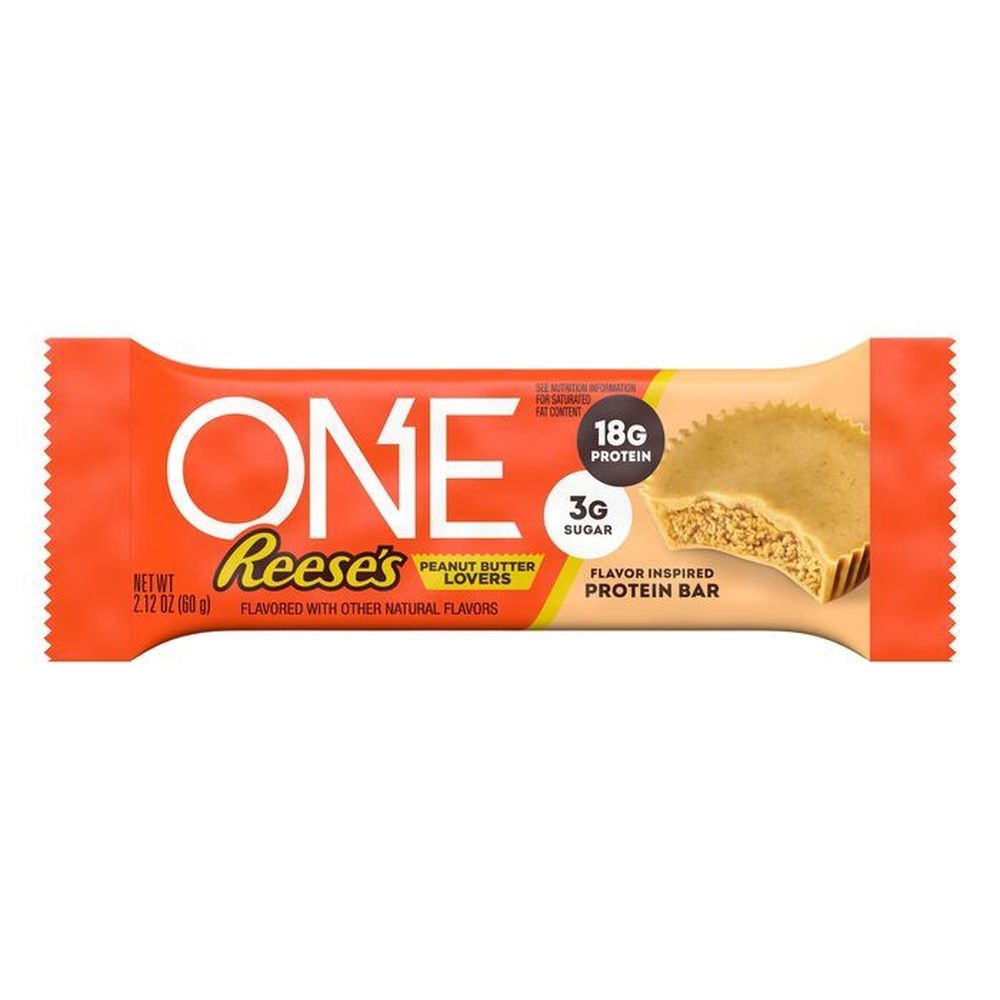 One Reeses Peanut Butter Lovers Flavored Protein Bar, 2.12 Ounce -- 72 per case