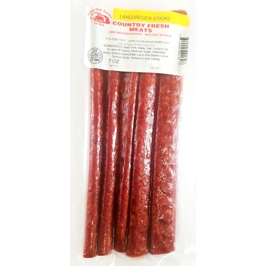 Country Fresh Meats Landjaeger Sticks, 7 Ounce -- 40 per case