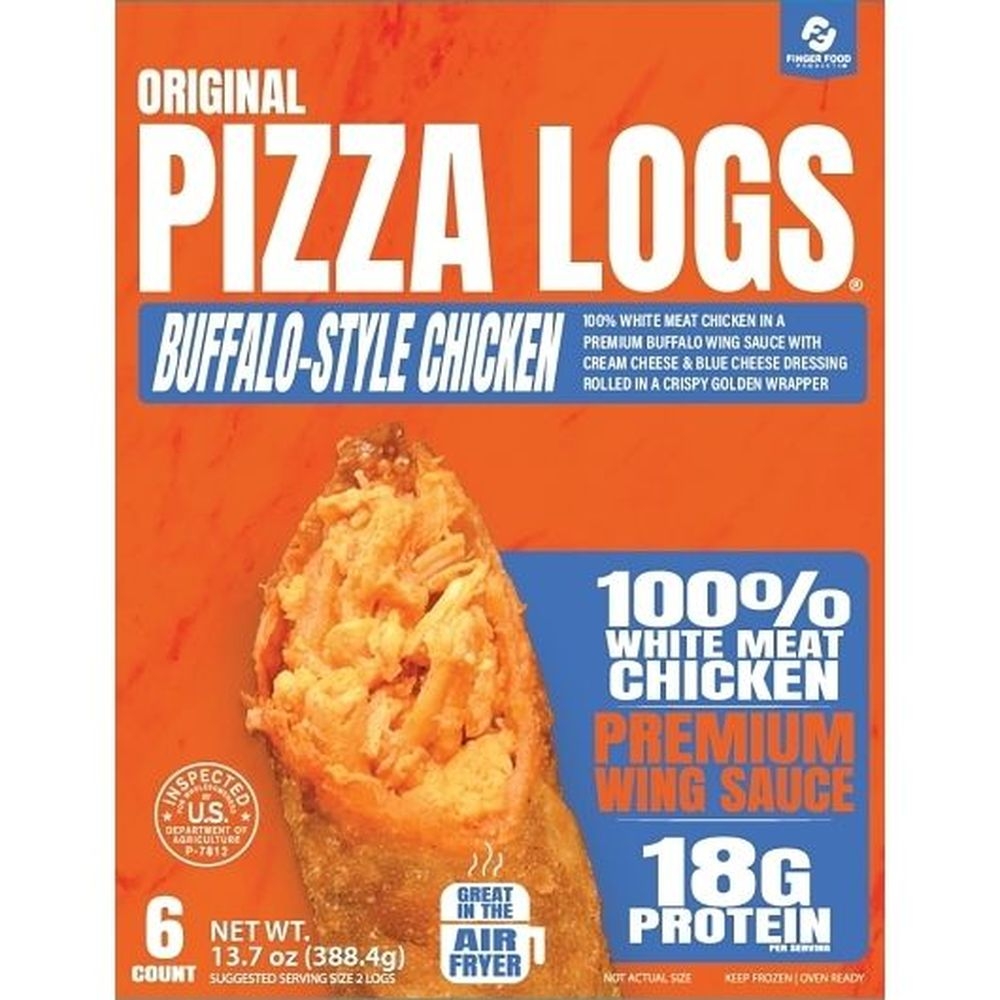 The Original Pizza Logs Buffalo Style Chicken Pizza Logs, 6 count -- 6 per case
