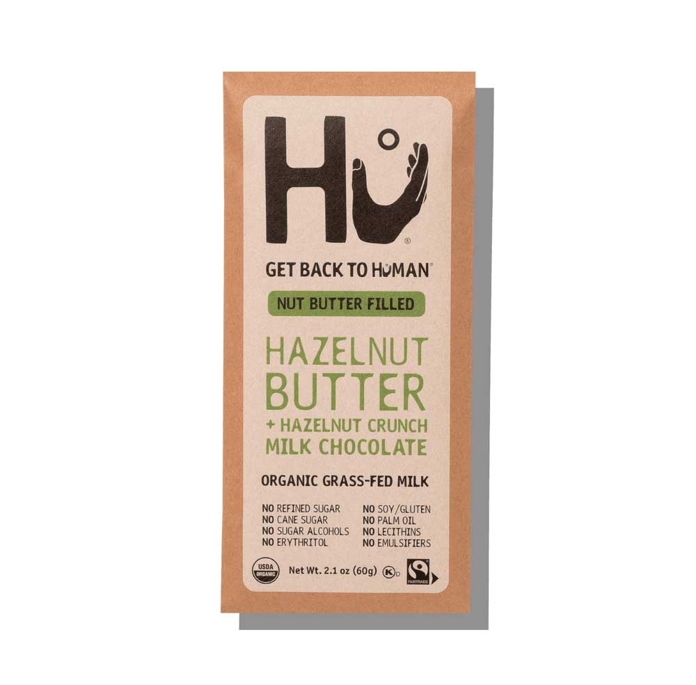 Hu Hazelnut Butter Plus Hazelnut Crunch Milk Chocolate Bar, 2.1 Ounce -- 24 per case