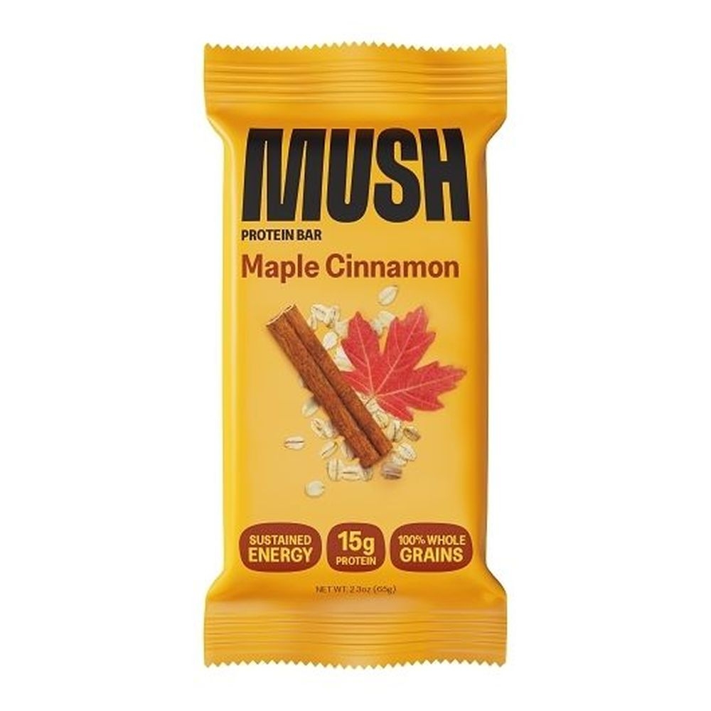 Mush Maple Cinnamon Protein Bar, 2.3 Ounce -- 16 per case