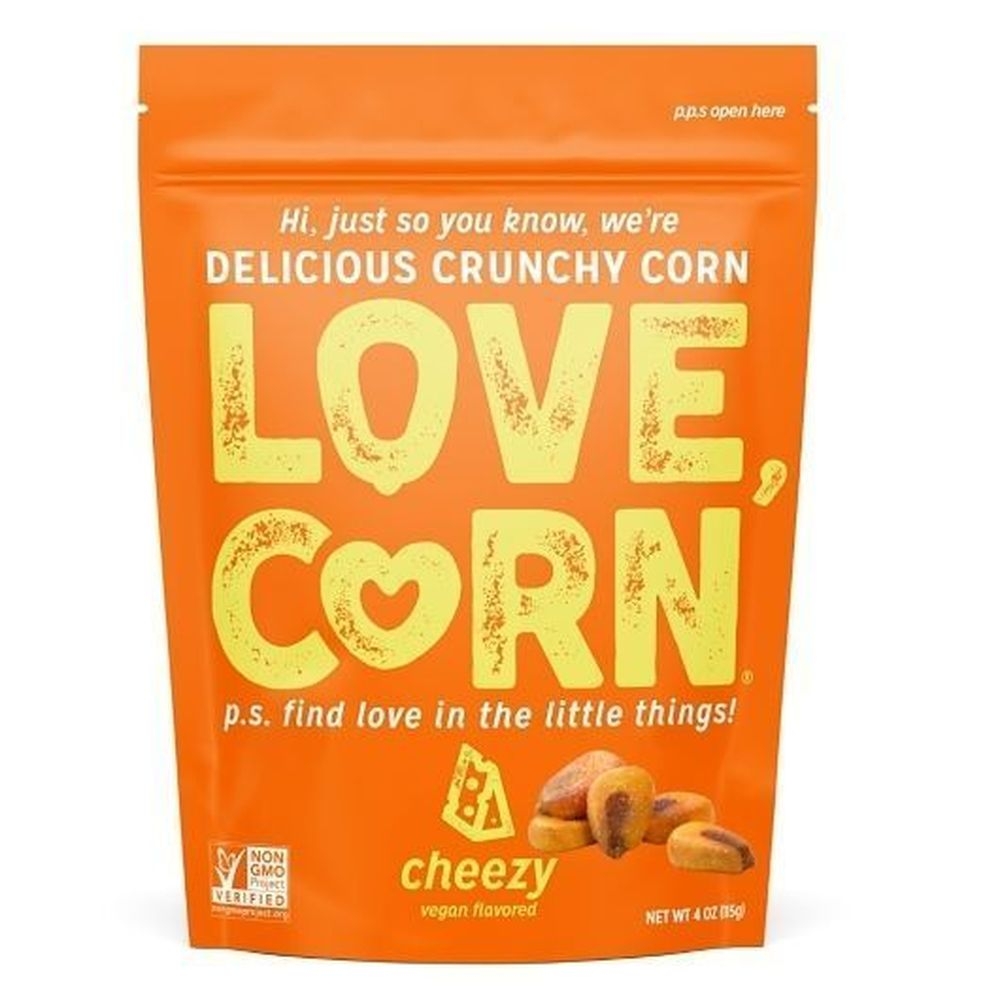 Love Corn Cheezy Love Corn, 4 Ounce -- 12 per case