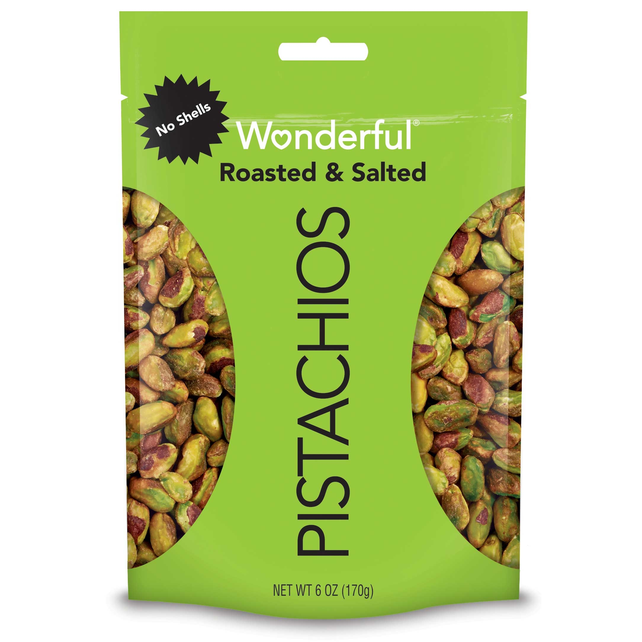 Wonderful Shelled Roasted and Salted Pistachio, 6Ounce -- 6 per case.