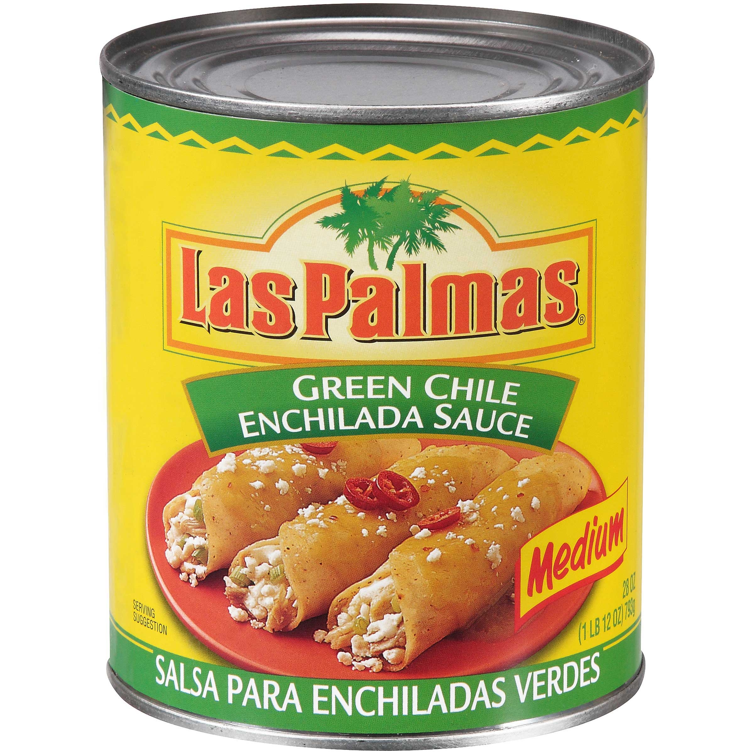 Las Palmas Sauce Loose Pack Enchilada Green Chili, no.10 Can 28 Ounce --  12 Case