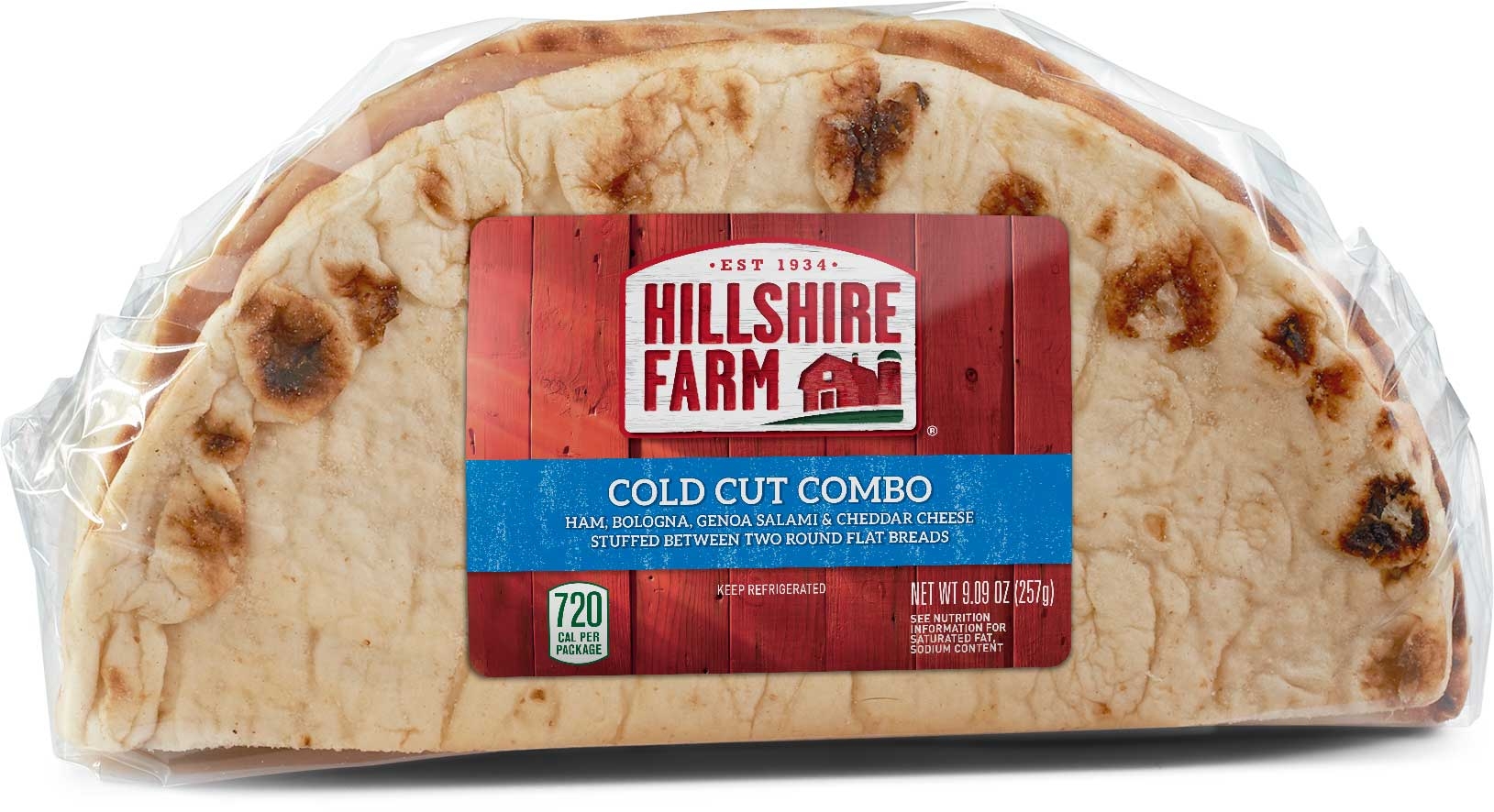 Hillshire Farm Cold Cut Combo Flatbread Sandwich, 9.2 Ounce -- 10 per case