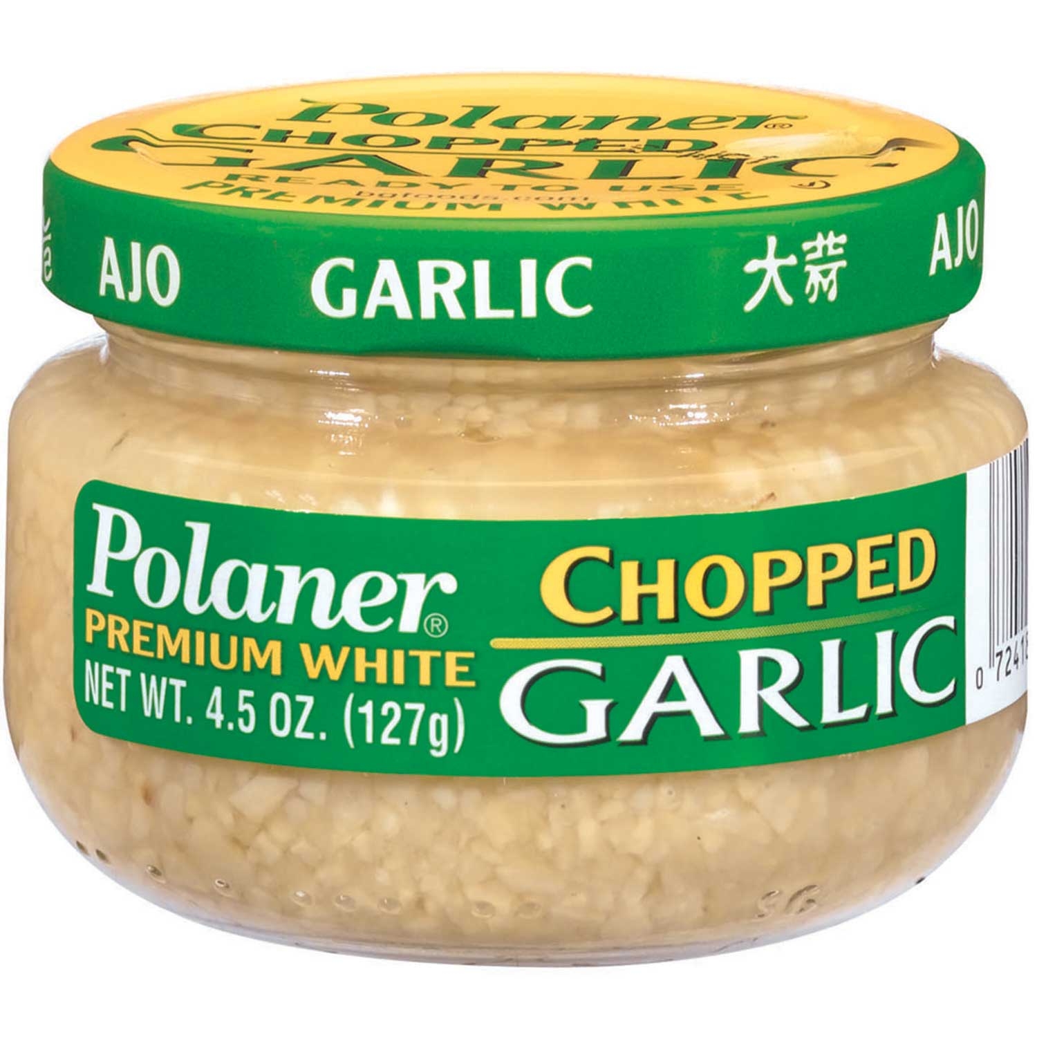 Polaner Premium White Chopped Garlic Spice, 4.5 Ounce -- 12 per case.