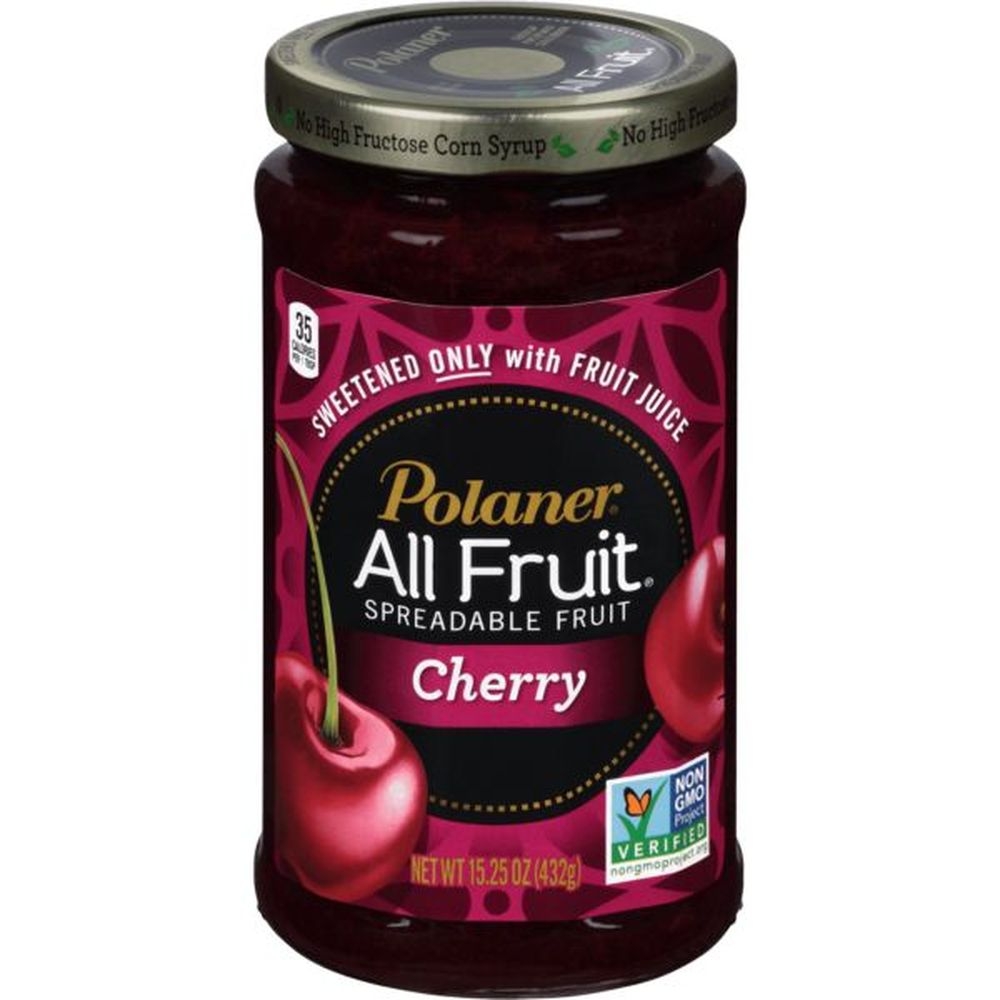 Polaner All Fruit Black Cherry Spread, 15.25 Ounce -- 12 per case