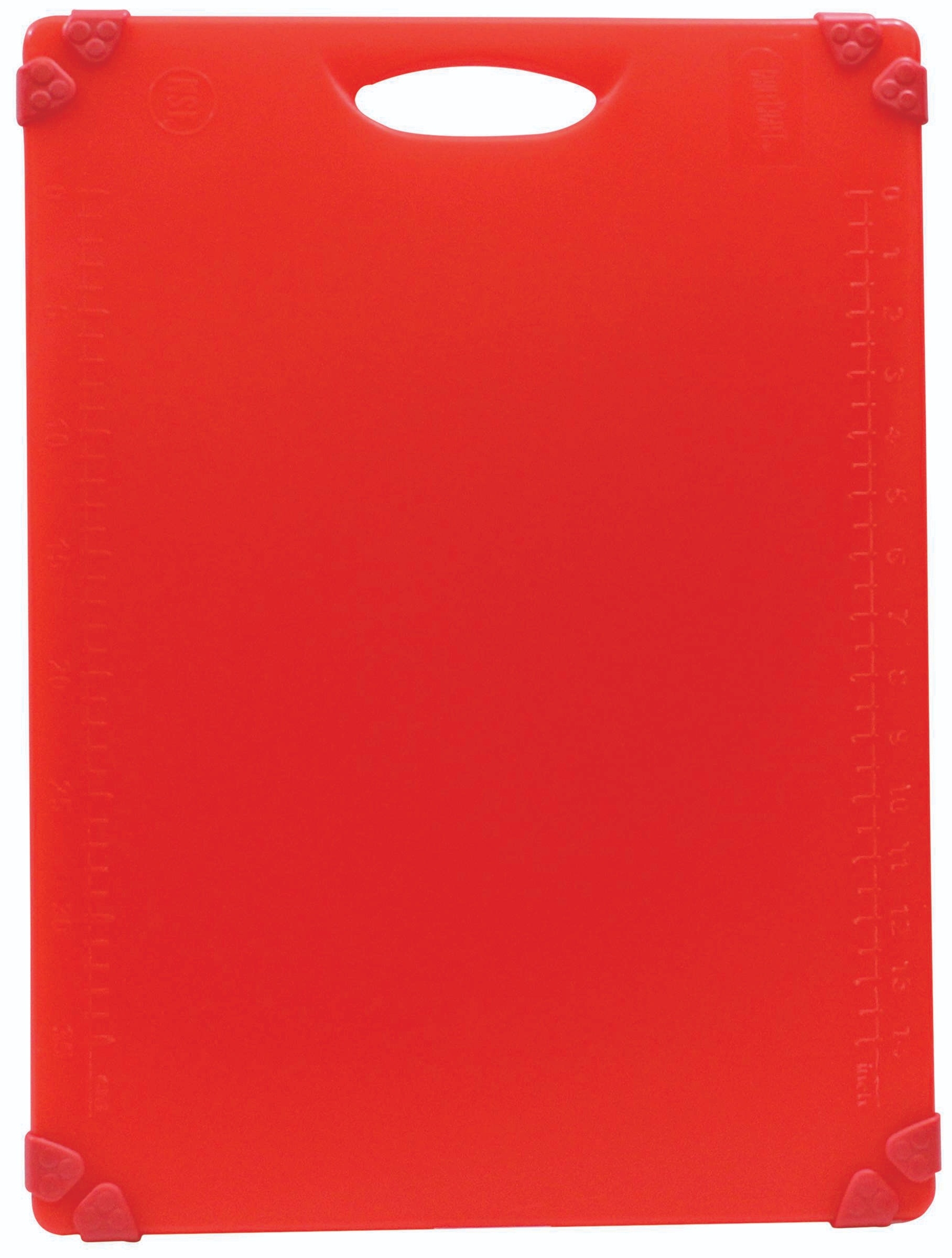 Tablecraft Grippy Red Cutting Board, 15 x 20 x 1/2 inch -- 6 per case
