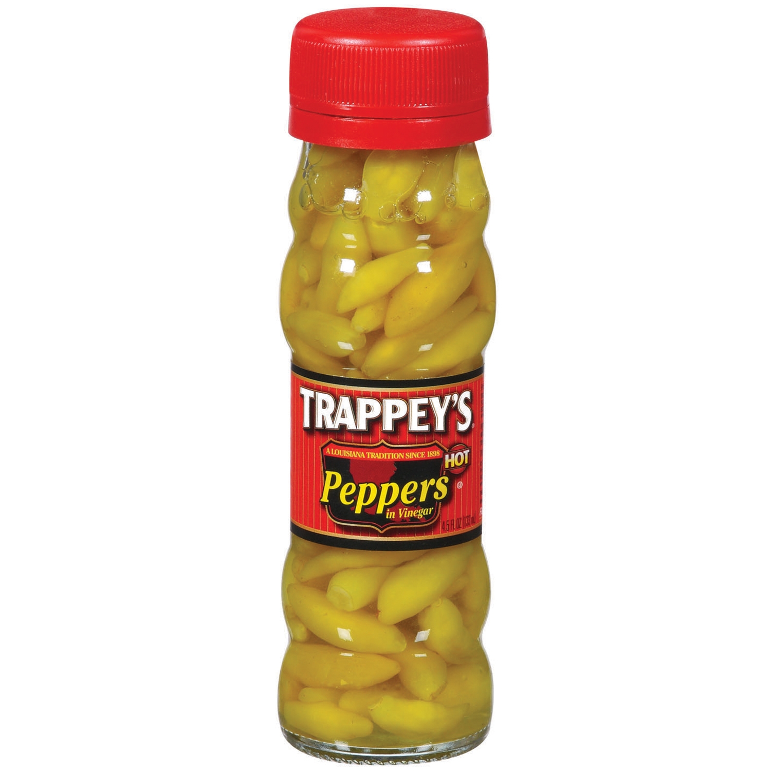Trappeys Peppers in Vinegar - 4.5 oz. jar, 12 jars per case