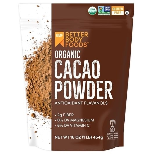 Betterbody Foods Organic Cacao Powder, 16 Ounce -- 5 per case