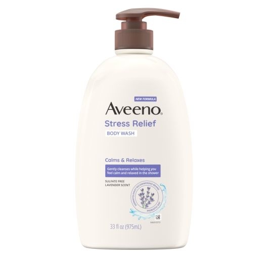 Aveeno Stress Relief Body Wash, 33 Fluid Ounce -- 6 per case.
