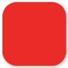 Daymark Dissolve Adhesive Red Blank Label, 0.75 x 0.75 inch -- 12000 per case