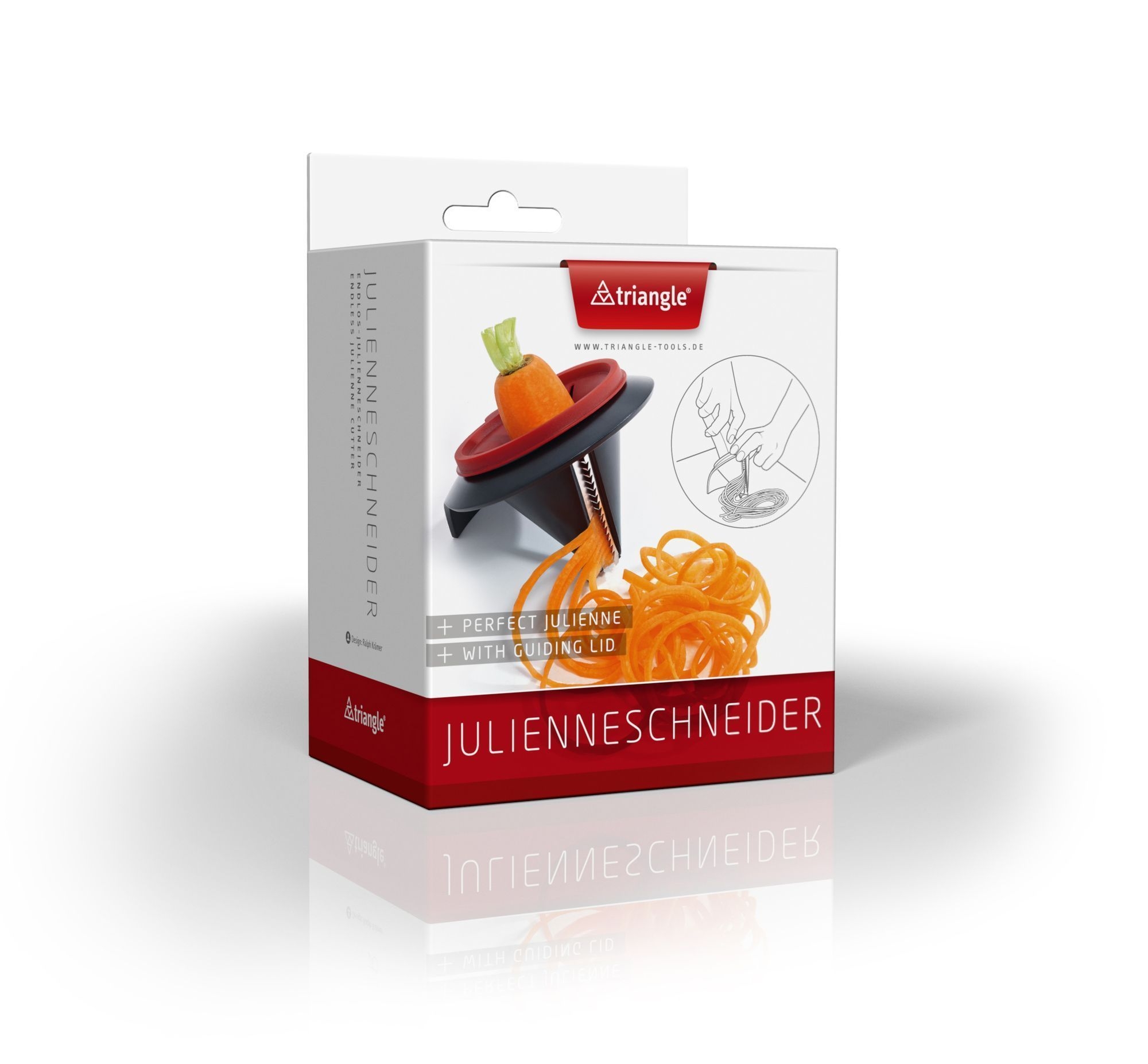 Triangle 2 mm Thickness Endless Julienne Cutter, 5.9 x 3.9 x 3 inch