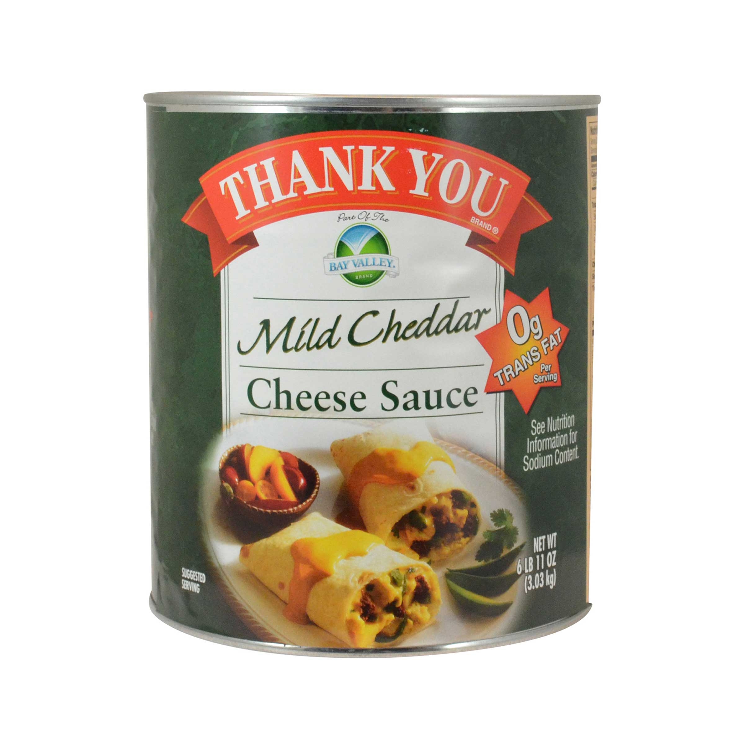 Bay Valley Foods Thank You Mild Cheddar Cheese Sauce, Number 10 Can -- 6 per case.
