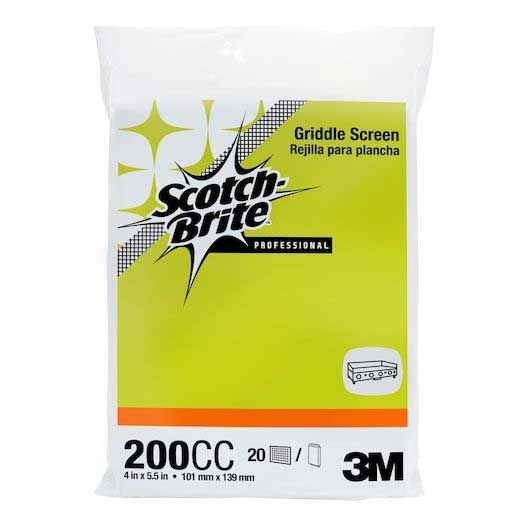 Scotch Brite Fiberglass Griddle Screen, 4 x 5.5 inch -- 200 per case