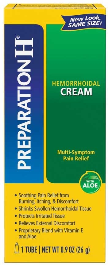 Preparation H Multi Symptom Relief Hemorrhoidal Cream, 0.9 Ounce -- 36 per case.