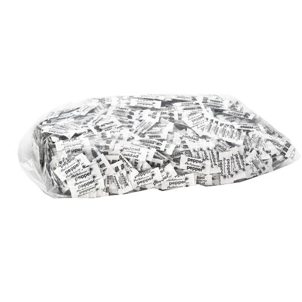 Packet Brand Fluted Pepper Packets, 0.11 Gram -- 3000 per case.