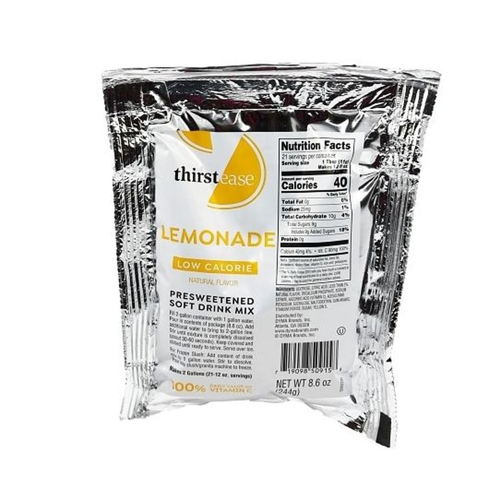 Thirst Ease Lemonade Drink Mix, 8.6 Ounce -- 12 per case.
