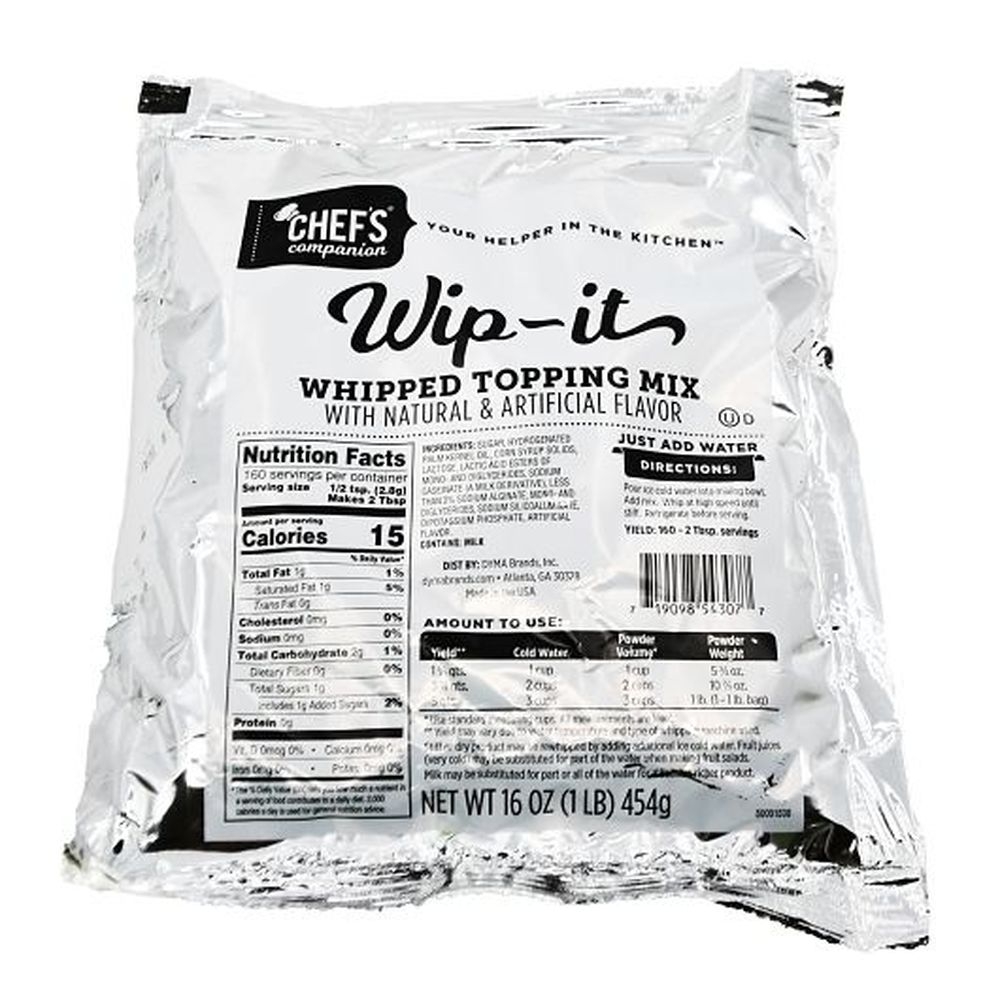 Chefs Companion Wip It Whipped Topping Mix, 1 Pound -- 12 per case.