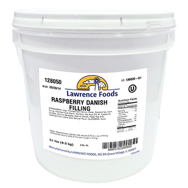 Lawrence Foods Raspberry Danish Filling, 2 Gallon