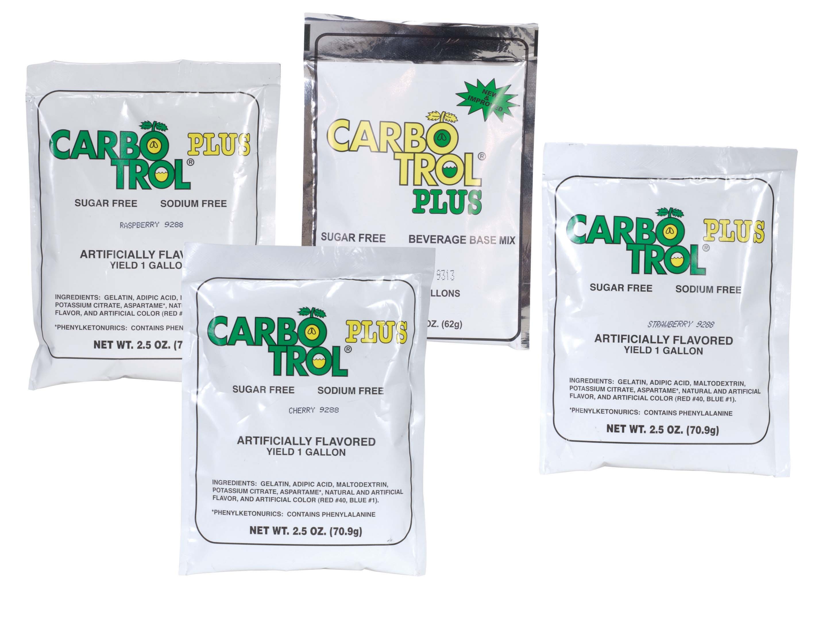 Gelatin Carbotrol Assorted Red Car 18 Case 2.5 Ounce