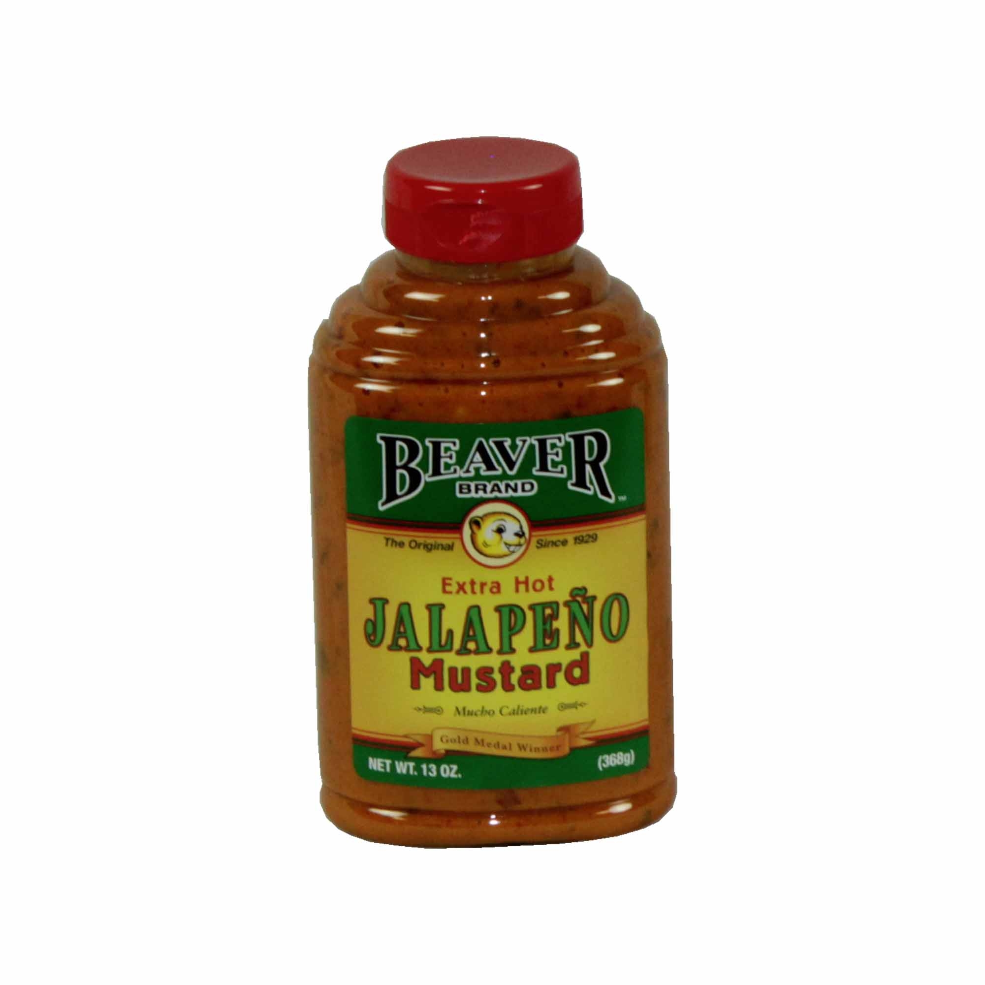 Beaver Jalapeno Mustard, 13 Ounce -- 6 per case.