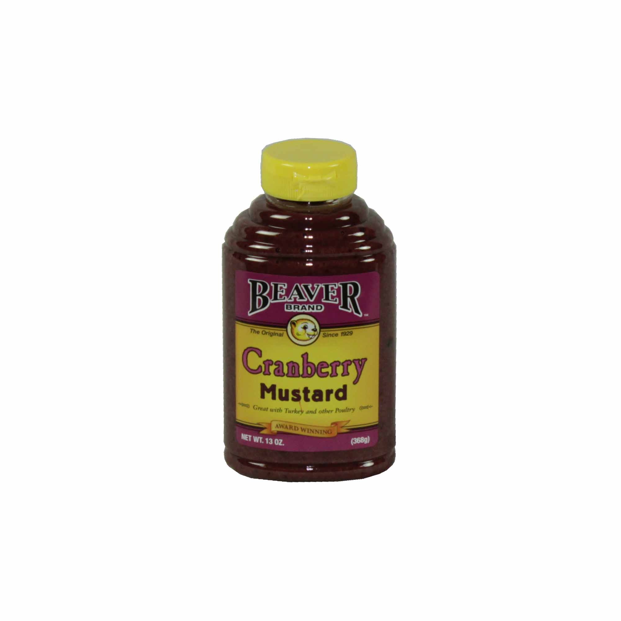 Beaver Cranberry Mustard, 13 Ounce -- 6 per case.