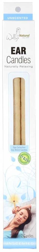 Wallys Natural Plain Soy Blend Paraffin Ear Candle, 2 Per Pack -- 5 per case