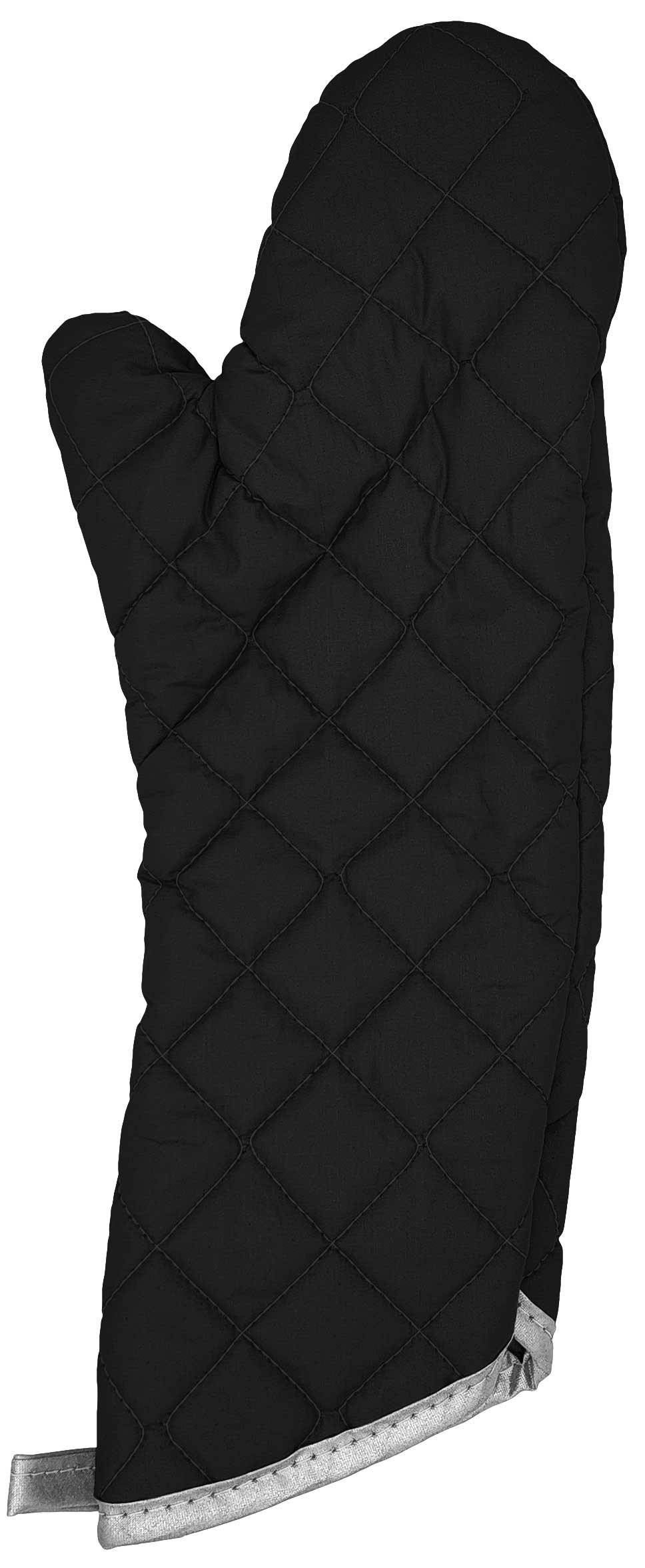 Intedge Black Charcoal Oven Mitt, 15 inch 