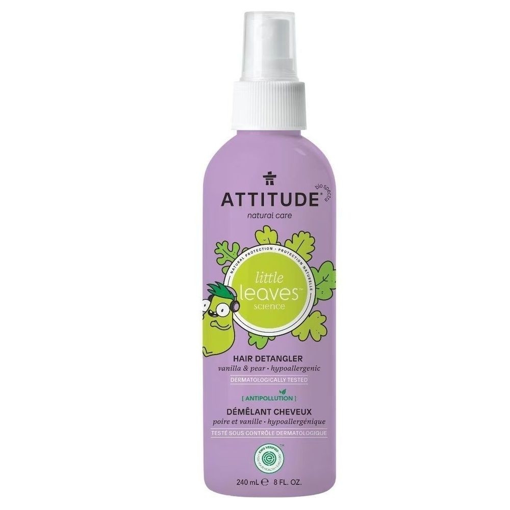 Attitude Kids Vanilla and Pear Hair Detangler, 8 Ounce
