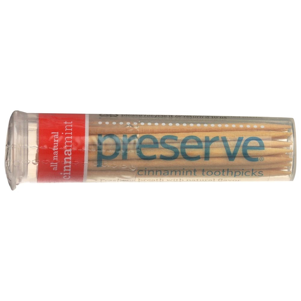 Preserve Cinnamint Flavored Toothpicks, 35 count -- 24 per case