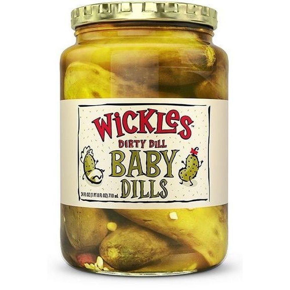 Wickles Dirty Dill Baby Dills Pickles, 24 Ounce -- 6 per case