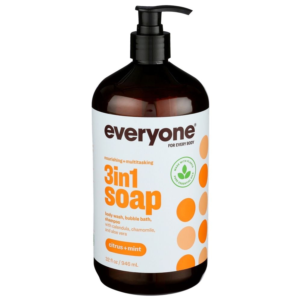 Everyone Citrus and Mint 3 in 1 Soap, 32 Ounce -- 3 per case