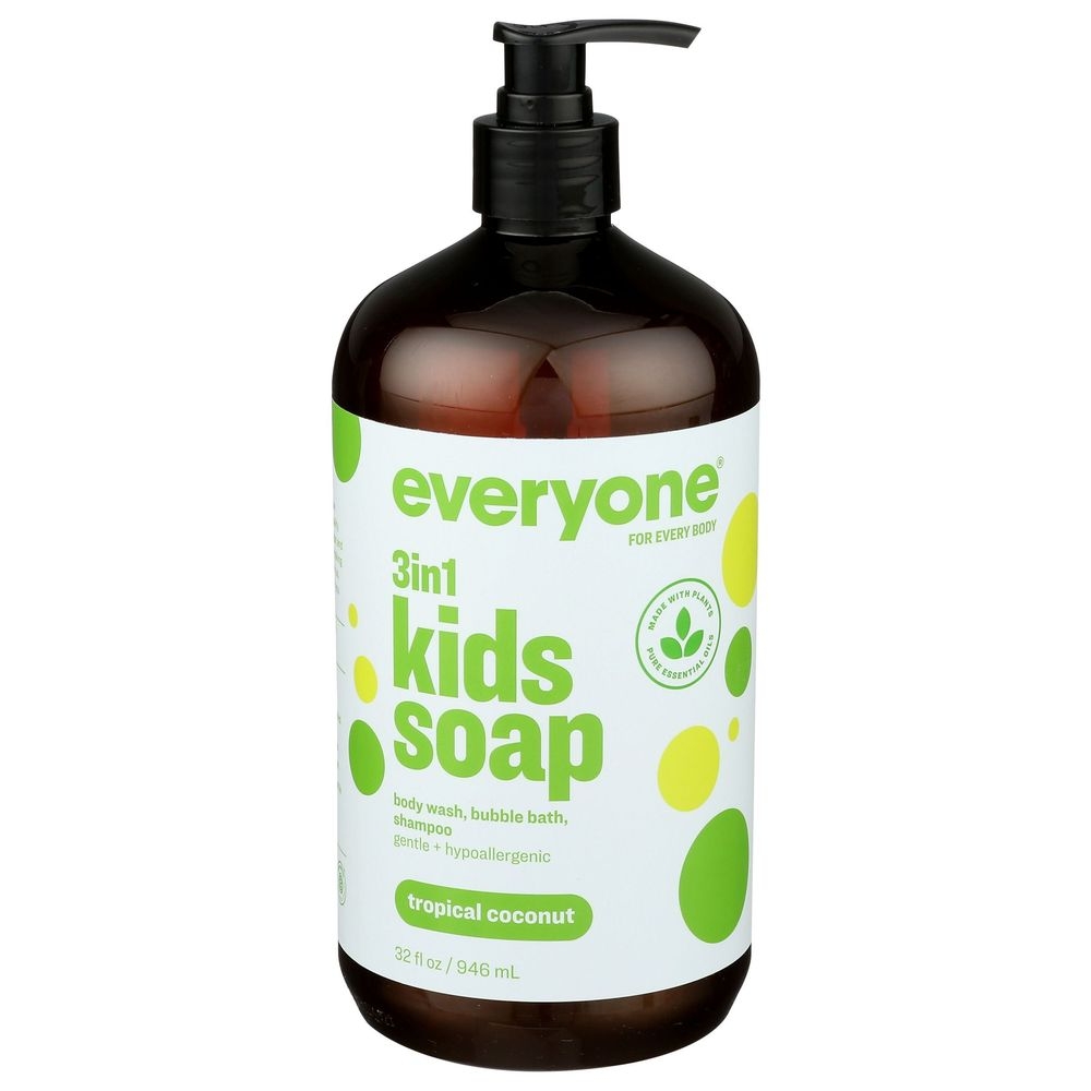 Everyone Tropical Coconut Twist Kids 3 in 1 Soap, 32 Ounce
