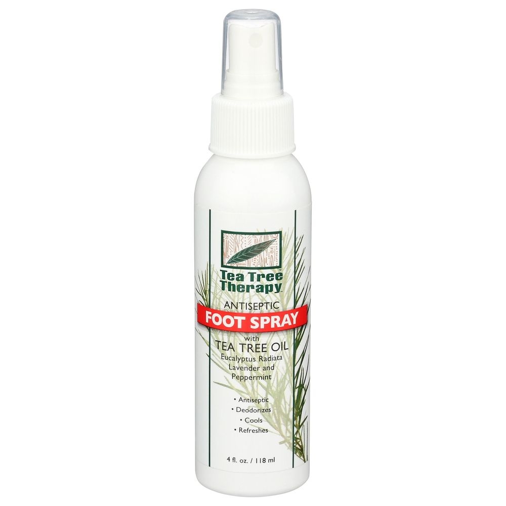 Tea Tree Therapy Antiseptic Foot Spray with Tea Tree Oil, 4 Fluid Ounce