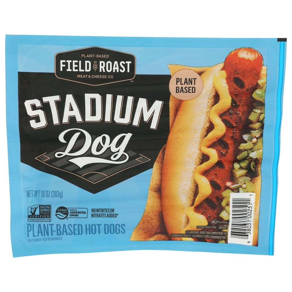 Field Roast Signature Stadium Plant Based Hot Dogs, 10 Ounce -- 8 per case