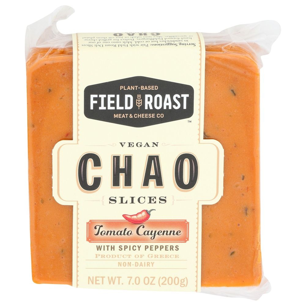 Field Roast Plant Based Tomato Cayenne Chao Cheese Slices, 7 Ounce -- 8 per case